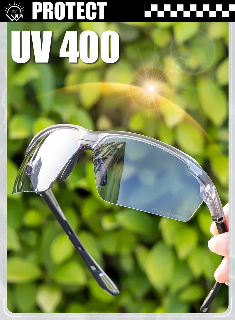 Lunettes de randonnée polarisées SCVCN, lunettes de cyclisme UV400, lunettes de vélo, lunettes de sport de plein air, équipement de course à pied et de camping