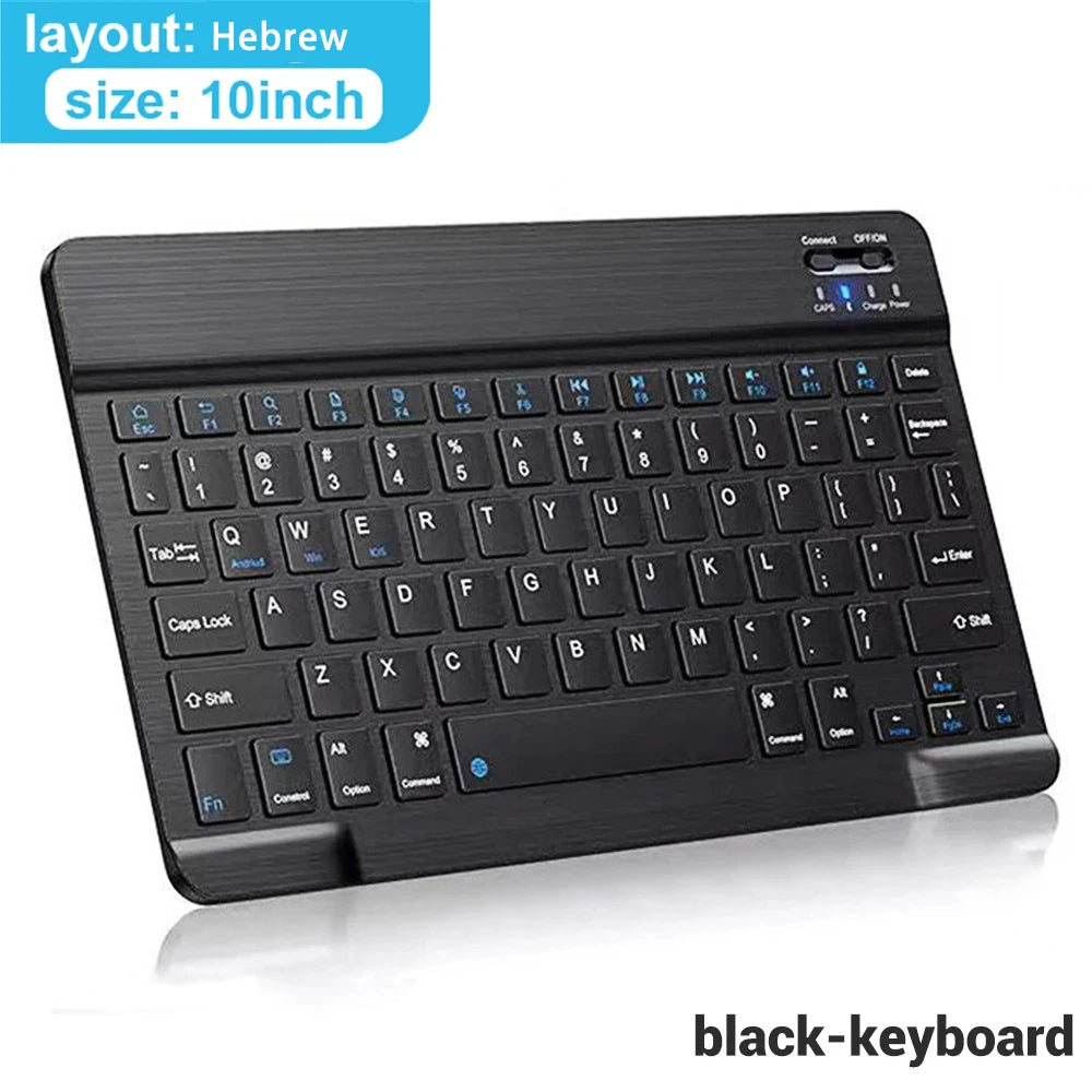 Wireless Bluetooth Keyboard and Mouse, for iOS, Android, Windows, Tablet, iPad Air Mini Pro, Spanish, Korean, Portuguese, Russian