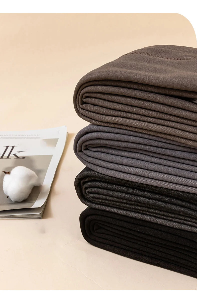 Collants thermiques épais pour femmes, collants translucides, bas thermiques, taille haute, élastique, mince, sexy, velours, sourire, leggings, hiver