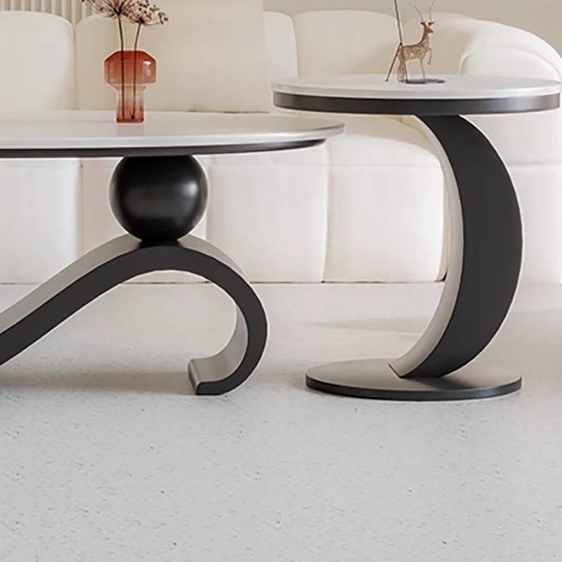Table basse rétro milieu du siècle ovale — nordique, esthétique, classique, salon, meubles maison