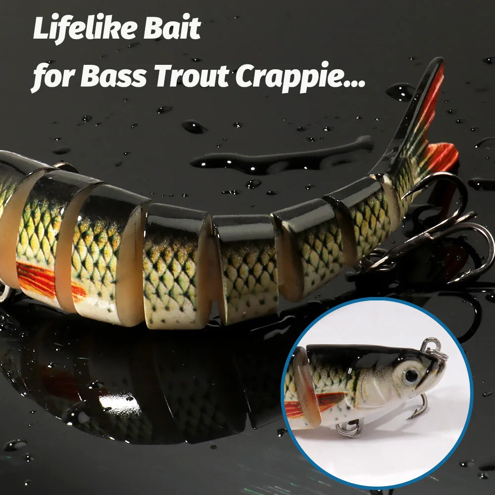 GOBAIT Swimbait 11g 16g 27g leurre multi-joint coulant lent bionique natation Pesca bar triple crochet carpe matériel de pêche appât dur