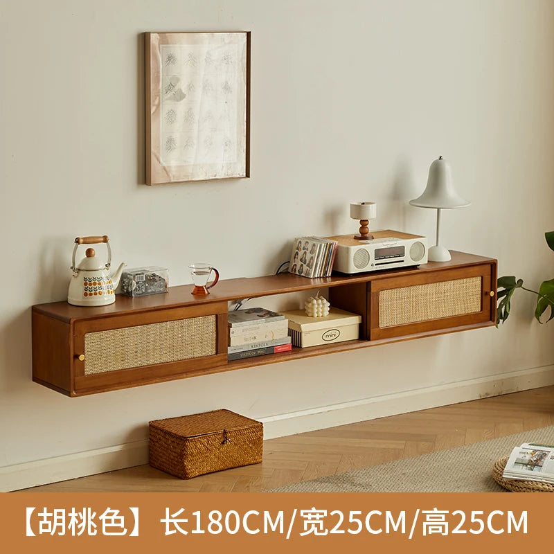 Meuble TV Vintage Style Classique — Support Mural, Décoration Salon