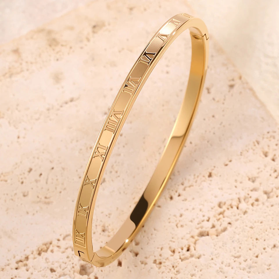 ZAKOL 5/1 Pcs Set Stainless Steel Bracelet with Sparkling Zirconia Inlaid for Women Stackable Bracelets Fashion Non-Fading Jewelry Gift