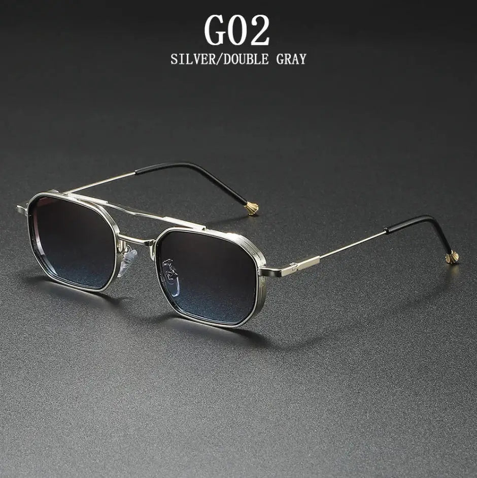 2025 Gafas De Sol cuadradas para mujer a la moda, Vintage Steampunk, Gafas De Sol para hombre, Lujo, Moda, Gafas, Gafas De Sol Hombre, Gafas De Sol Mujer