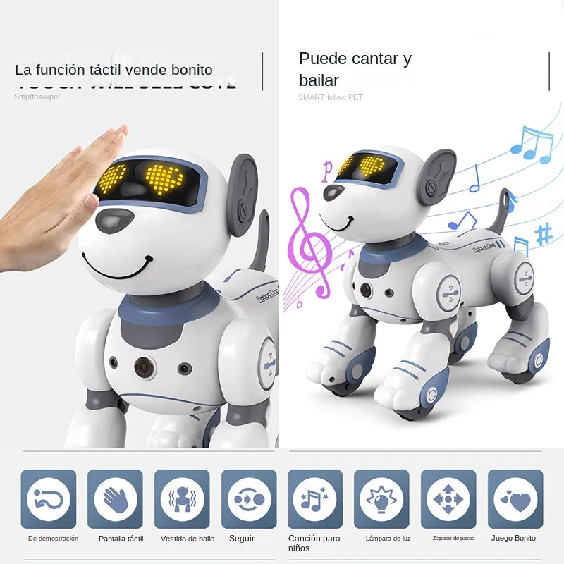 Intelligent Robot Funny Dog Electronic Robotic Remote Control Stunt Smart Robots for Kids Boys Children Creative Birthday Gift