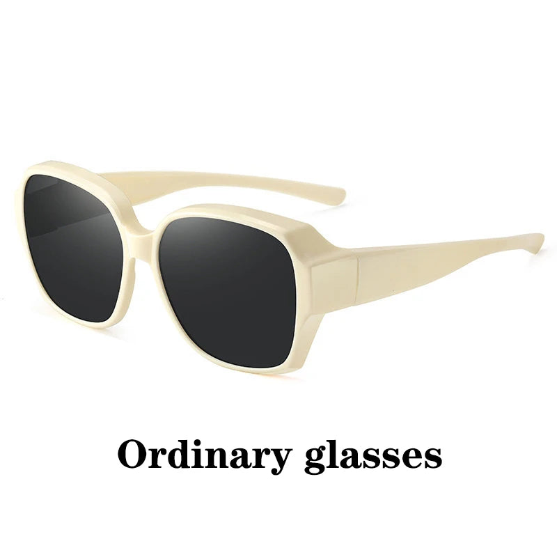 Lunettes de soleil polarisées rondes à la mode, couverture sur myopie, lunettes de Prescription portables pour hommes et femmes, Vintage, pour la pêche et la conduite