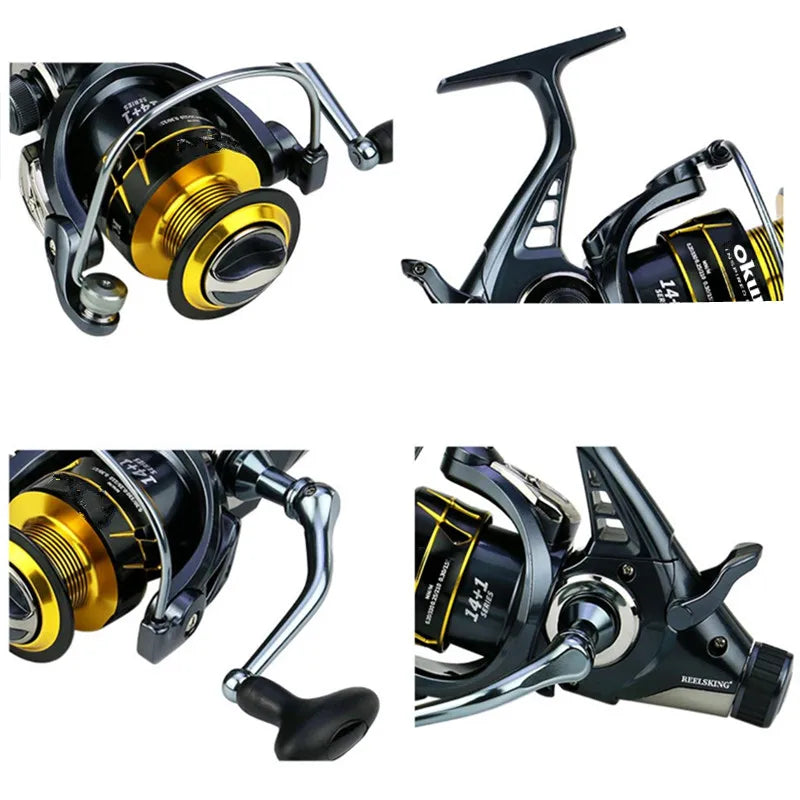 Okuma – moulinet de pêche rotatif avec tasse en métal, charge maximale de 22KG, adapté au modèle 3000 à 8000