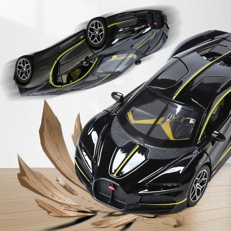 1/32 Scale Bugatti Tourbillon Alloy Diecast Sports Car Model Metal Miniature Car Kids Boys Toy Vehicle Birthday Gift