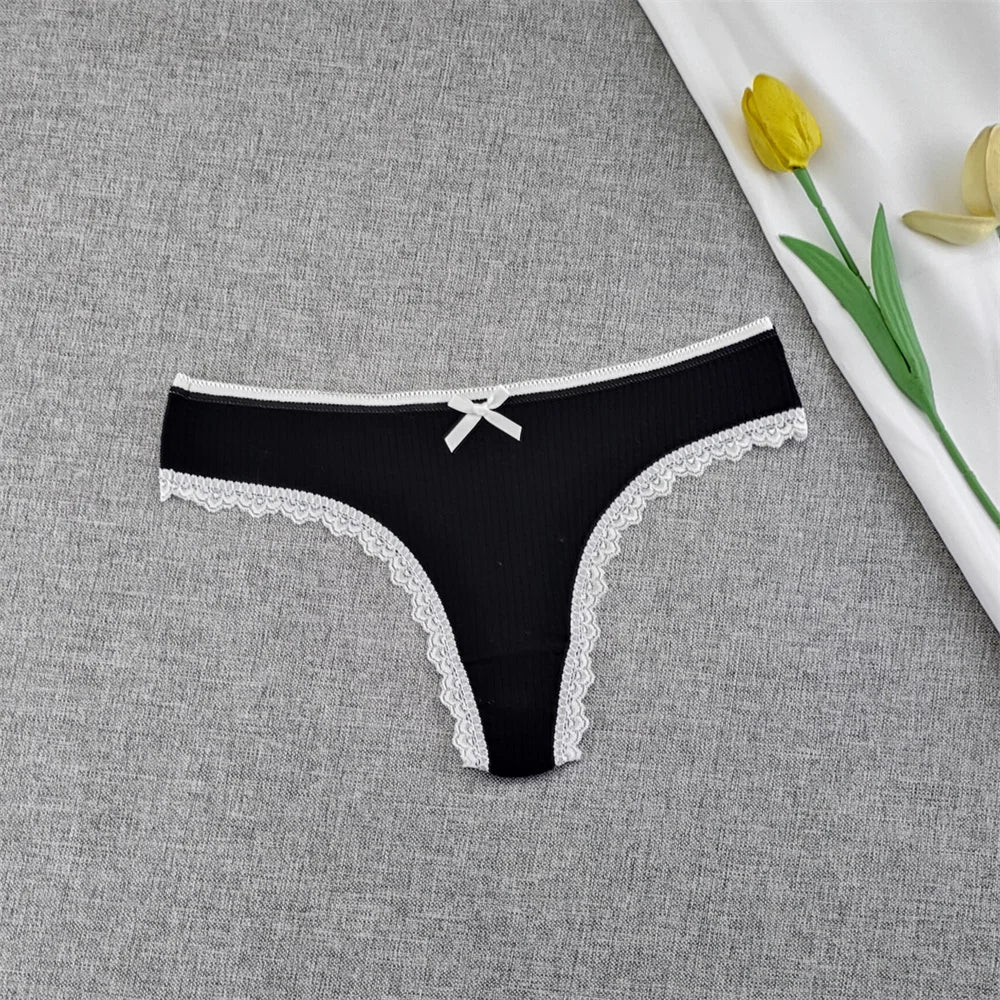 Culottes Dentelle Garniture Femme — Lot de 3 Pièces Lingerie