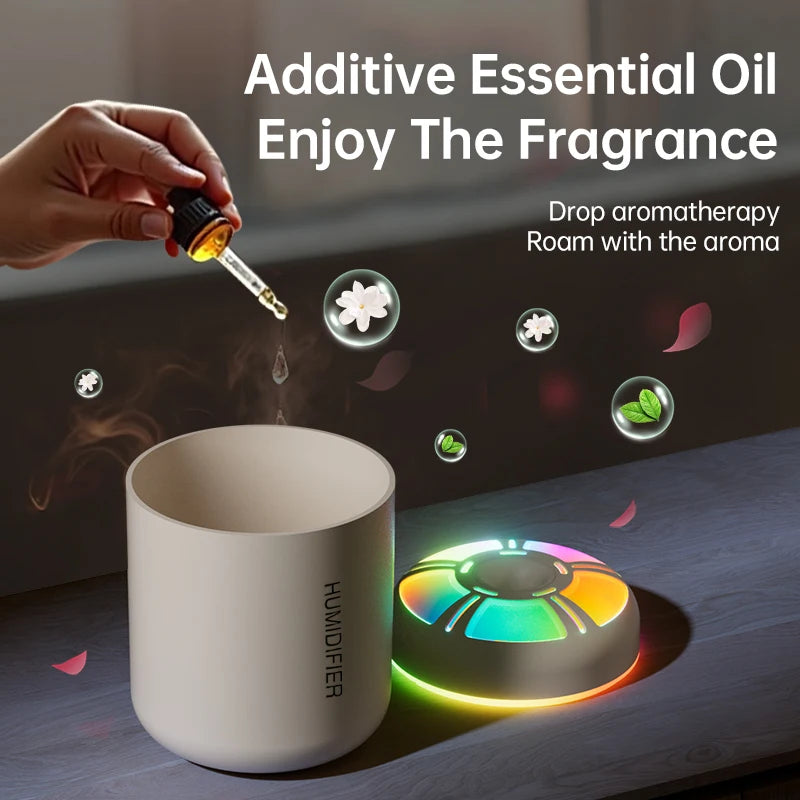 Humidificateur ultrasonique 5V USB 180ml, brumisateur, diffuseur d'arôme de voiture, purificateur d'huile essentielle avec lampe d'ambiance RGB, bricolage, plus frais d'air