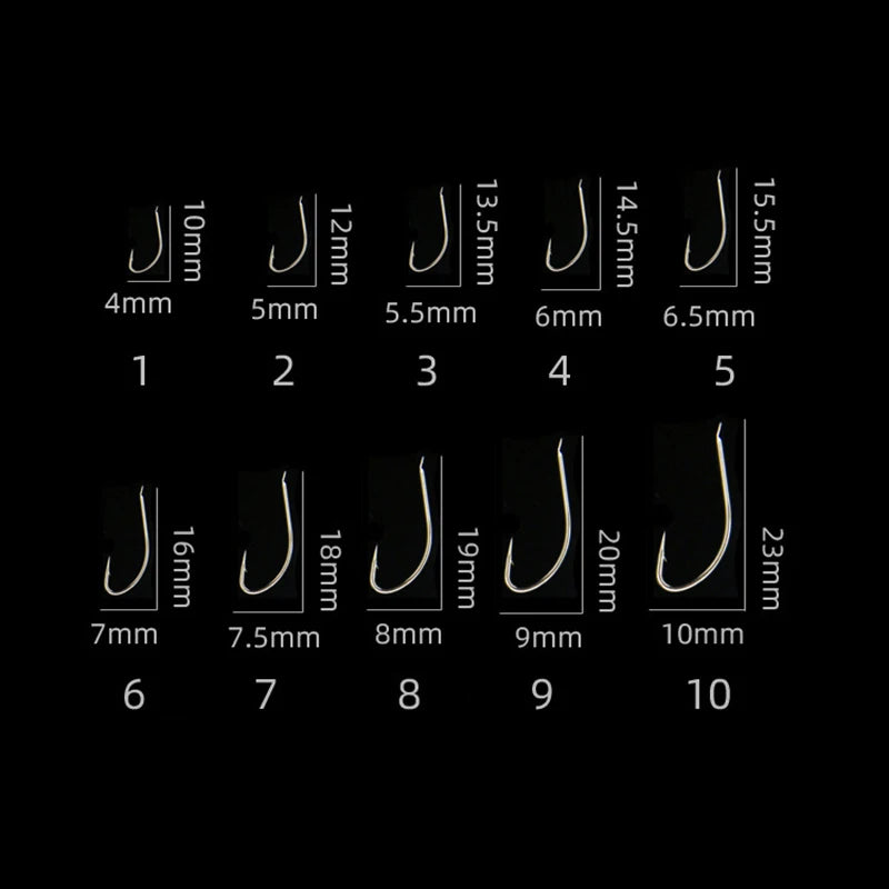 100pcs Barbed Silver High Carbon Steel Hooks for Fishing White Fox, Pelteobagrus Fulvidraco and Striped Catfish