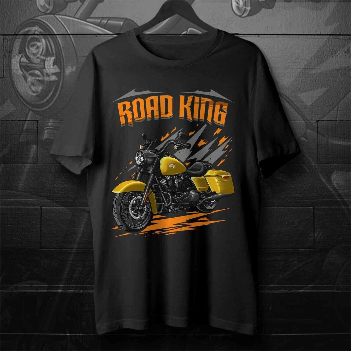 T-shirt moto — 100% coton, col rond, manches courtes, homme, streetwear