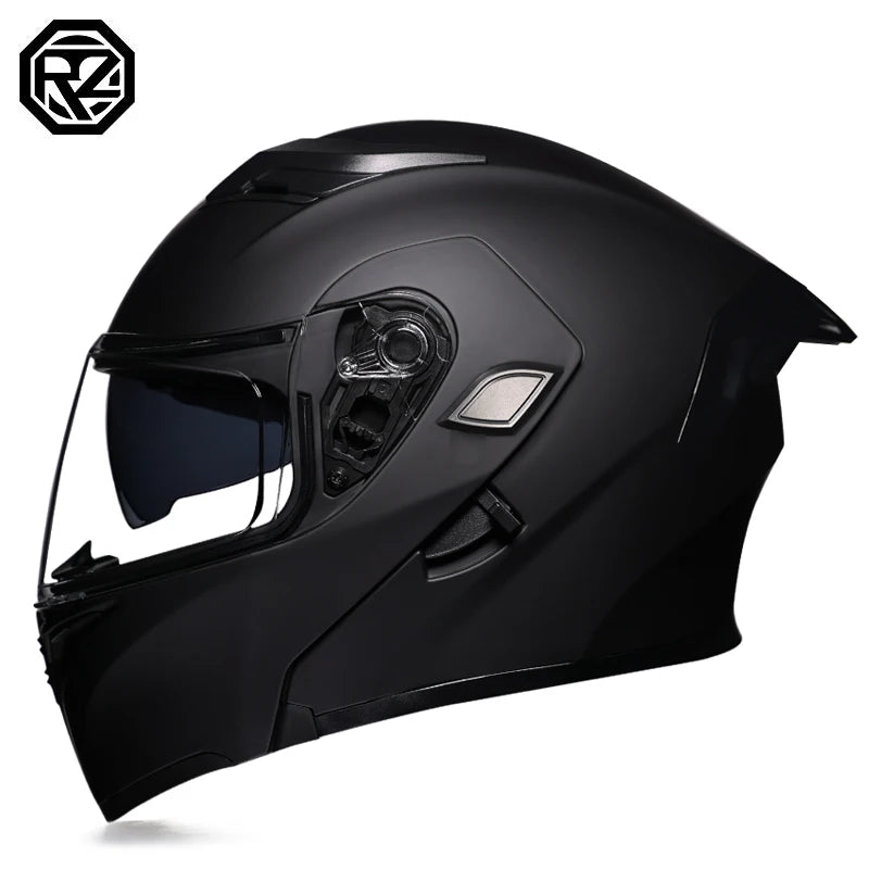 Cascos de moto ORZ doble visera, casco modular abatible aprobado por DOT, casco integral de motocicleta de carreras, casco de motocross DOT