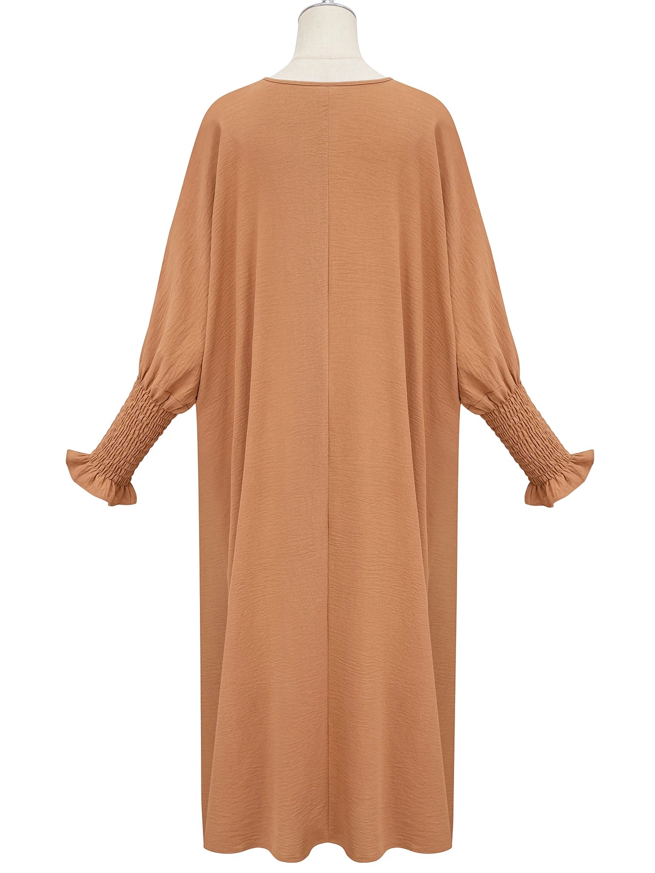 1 pièces mode islamique à l'intérieur Robe Robes prière élastique manchette manches doux Abaya français élégant modestie Robe islamique Islam Robe