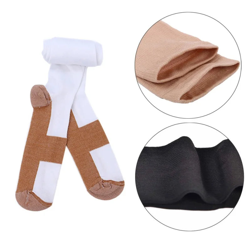 Chaussettes de Compression pour varices, adaptées au Golf, Rugby, course à pied, randonnée, Sports pour Anti-Fatigue, conduite, voyage, vol, femmes et hommes