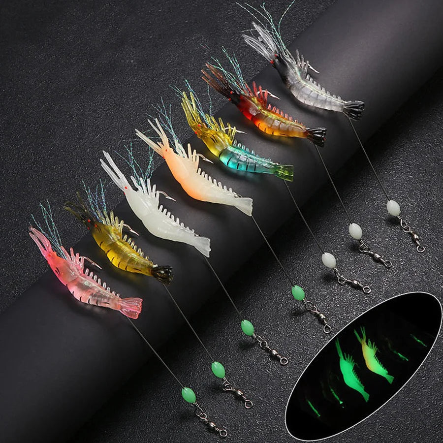 3 pièces/7 pièces leurres de crevettes leurres de pêche appâts de pêche artificiels Isca Ascesorios artificiels Pesca