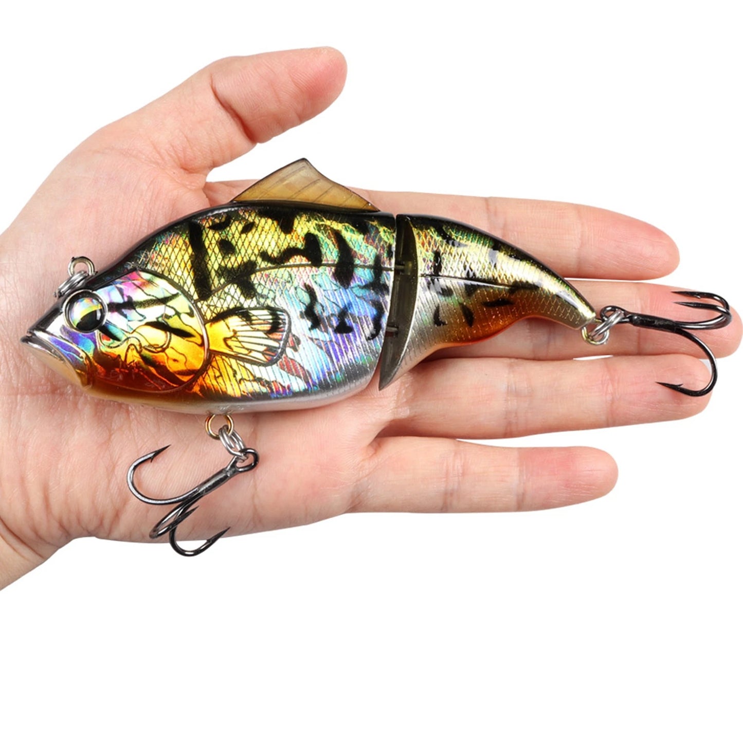 JOHNCOO 115mm coulant VIB leurre de pêche sans lèvres manivelle artificielle flottant dur appât brochet bar matériel de pêche