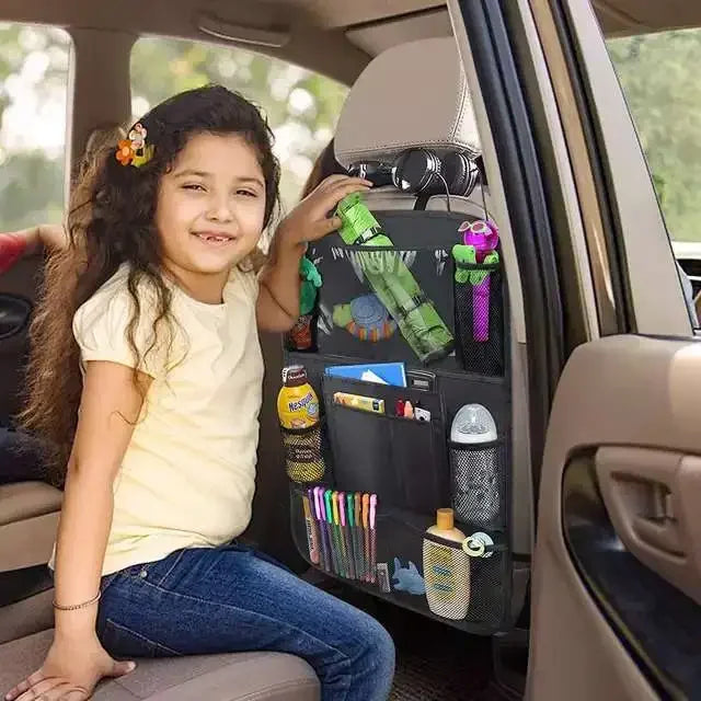 Organisateur de siège de voiture multi-poches, matériau Durable et étanche avec support de tablette, parfait pour les voyages sur route et l'utilisation quotidienne 2026