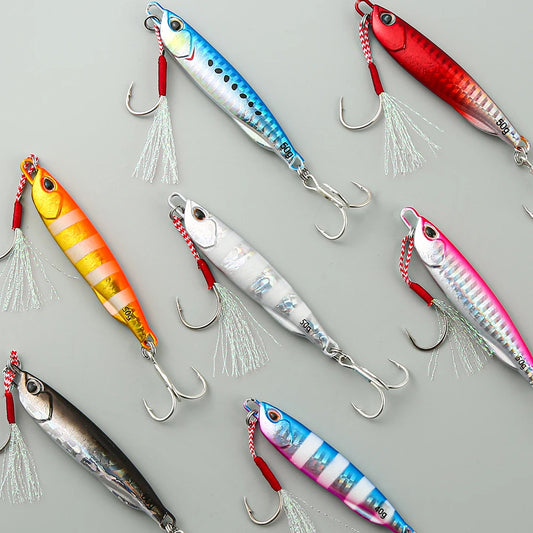 Leurre de Pêche Artificiel Japonais 10 à 50g — Appat Casting Bar & Poissons de Mer