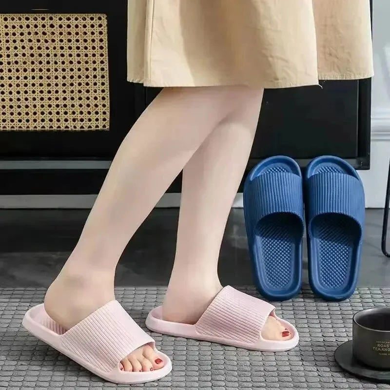 Zapatillas de Ducha Antideslizantes de EVA con Suela Suave y Masajeador para Hombres y Mujeres, Parejas, Impermeables, Casa, Ocio, Baño, Moda