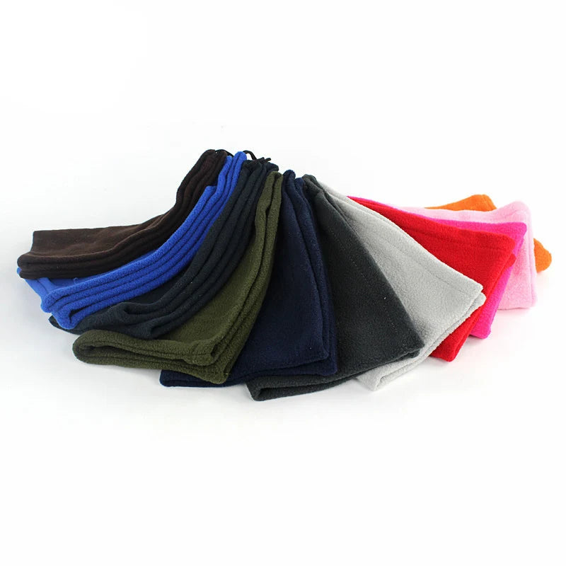 Gorro polar cálido para invierno, bufanda, braga de cuello ajustable para deportes de invierno, pesca, patinaje, correr, ciclismo