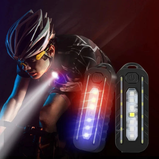 Lampe de poche LED Recharge USB, lampe de travail, porte-clés, pour Police, Clip d'épaule, lumière clignotante d'avertissement, lampe d'extérieur