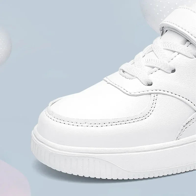 Zapatillas blancas y negras informales para niños, zapatos de moda transpirables para niños, tenis infantil, tenis infantil menino