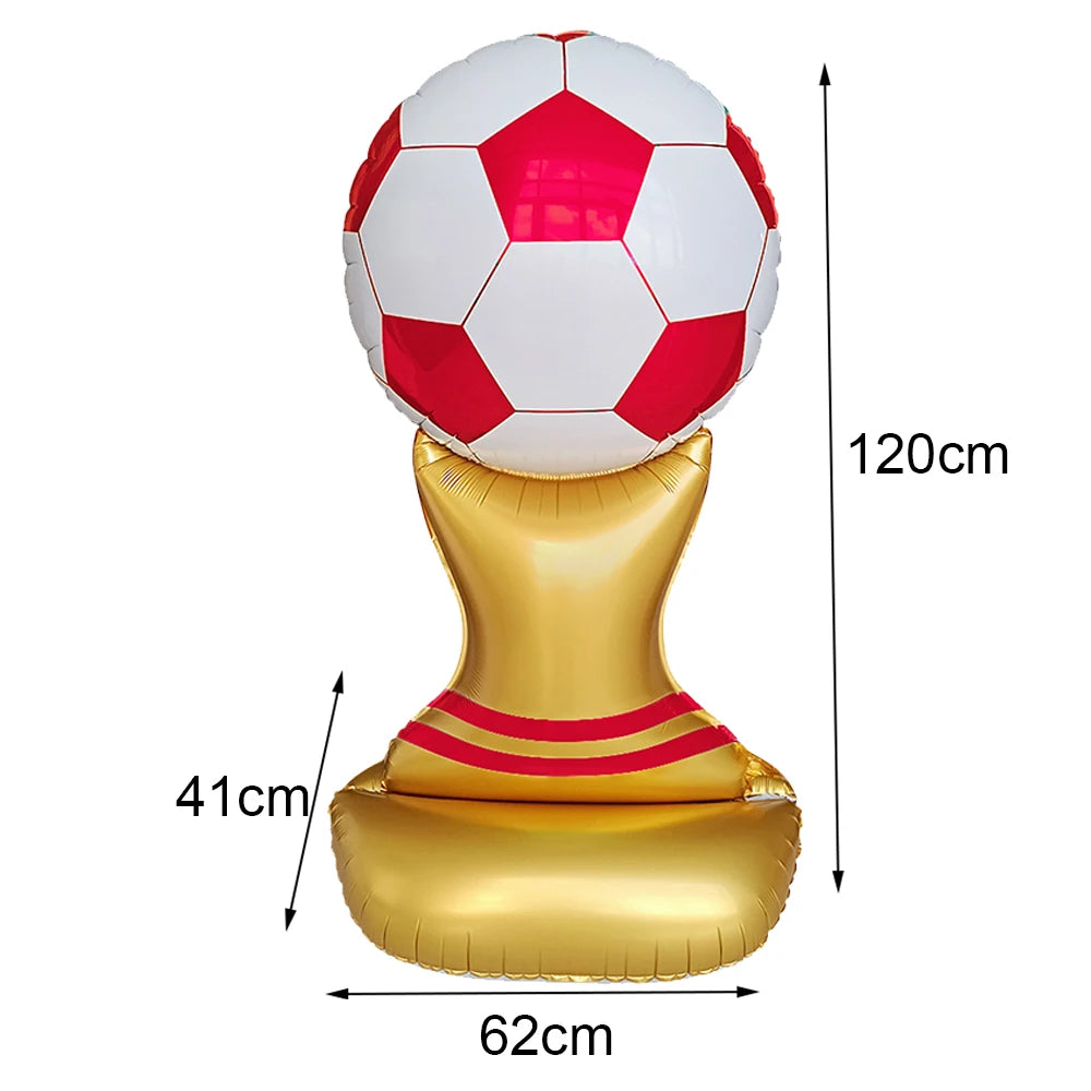 Ballons Aluminium Thème Football — Décoration Fête Anniversaire & Baby Shower Enfant