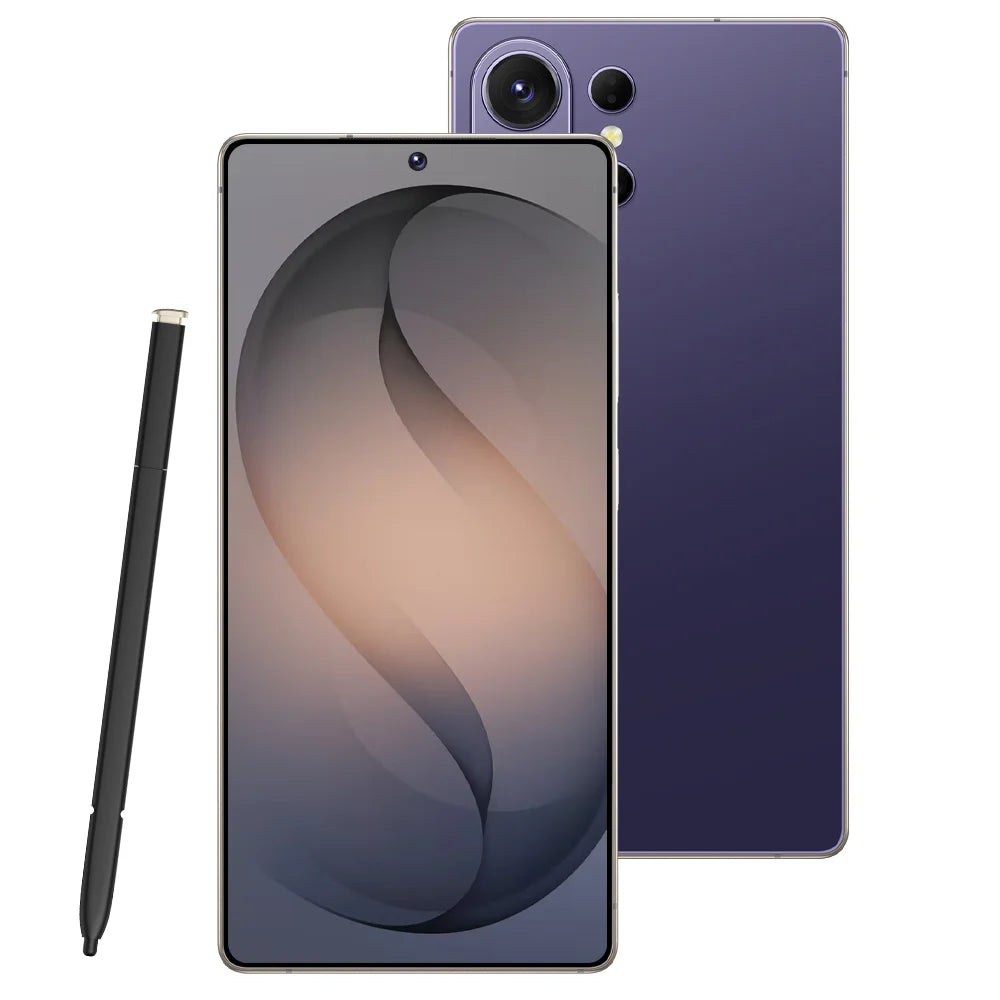 Smartphone Original 2026 pour S26 Ultra 5G 7.3HD AI 8 cœurs Double SIM 16G+1TB Téléphone Portable Android Débloqué