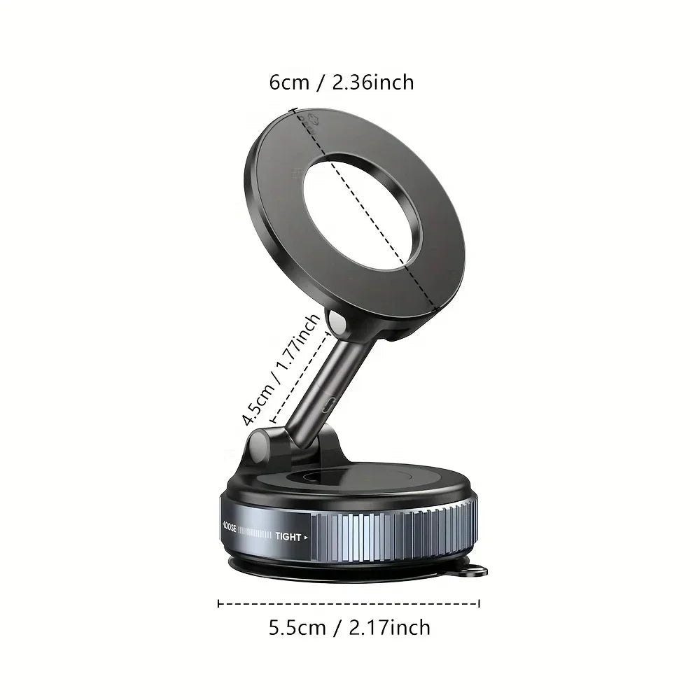 Support Magnétique Téléphone MagSafe Portable — 360°, Ventouse Extensible, Multifonctionnel