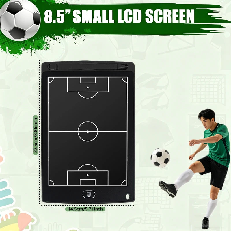 Tableau Tactique Football LCD Portable — 8,5 ou 16 Pouces, Stratégie Entraîneur & Cadeau Sport