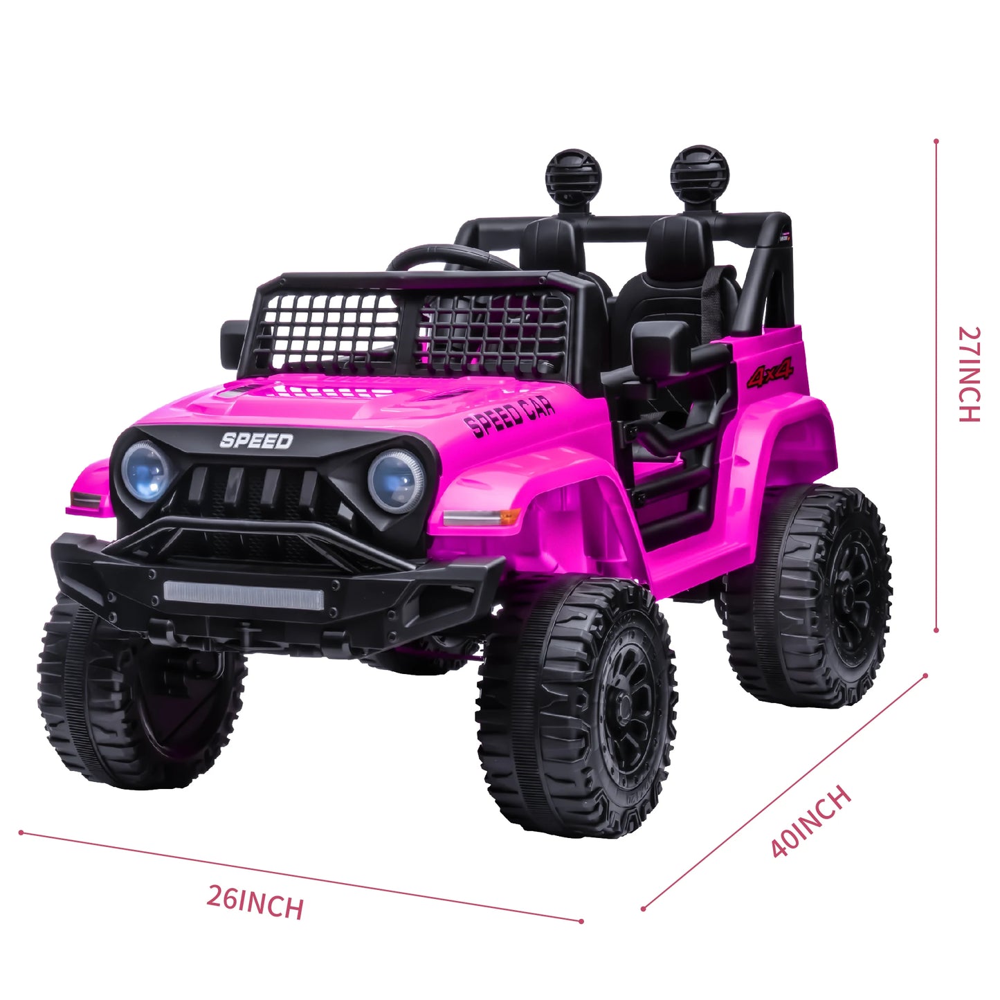 Voiture Électrique 12V Enfants — 3 Vitesses Réglables Bluetooth Télécommande Parent