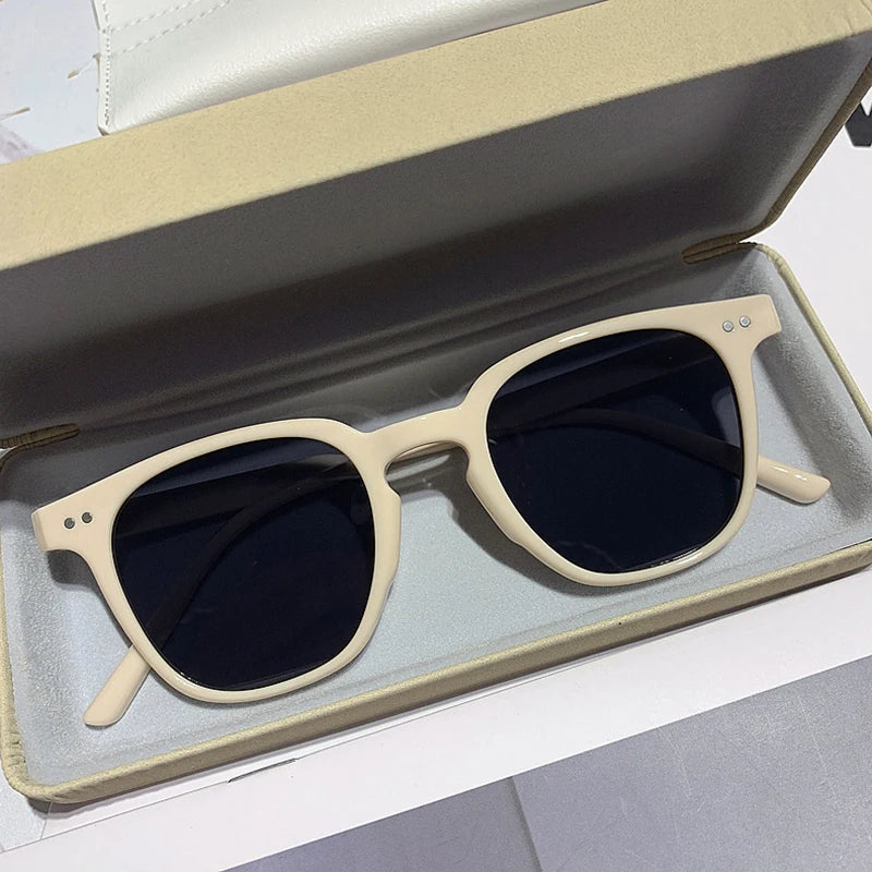 New Vintage Square Sunglasses for Women and Men, Luxury Brand, Small Round Sunglasses, Small Sunglasses for Women and Men