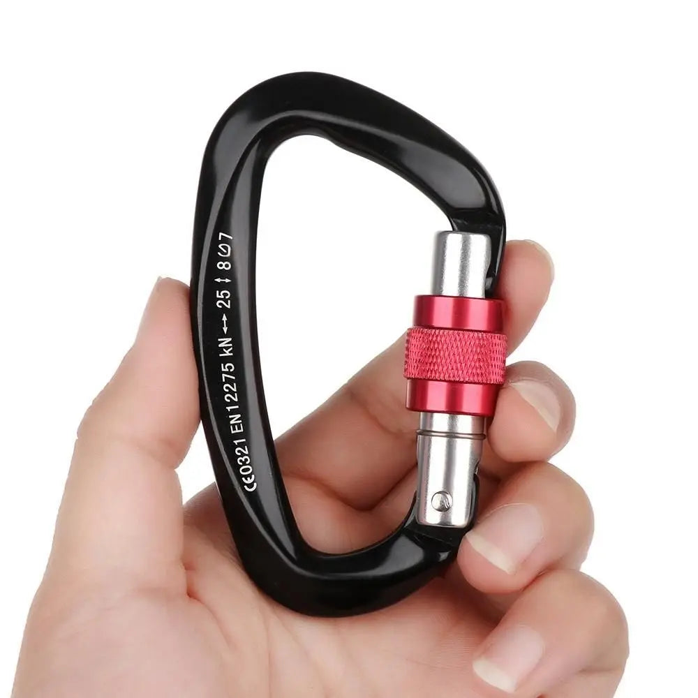 Accessoires de verrouillage principal de sécurité en aluminium de qualité, équipement de protection d'alpinisme, mousqueton professionnel, crochets pour clés d'escalade