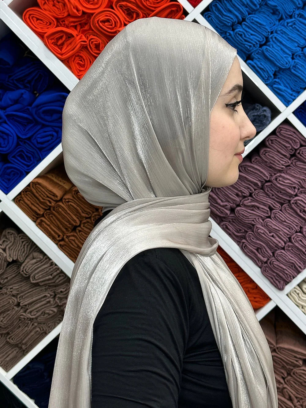 Hijabs en mousseline de soie de qualité supérieure pour femmes, voile turban doux et long, écharpes musulmanes, châles Hijab, couvre-chef Islam, accessoires Ramadan