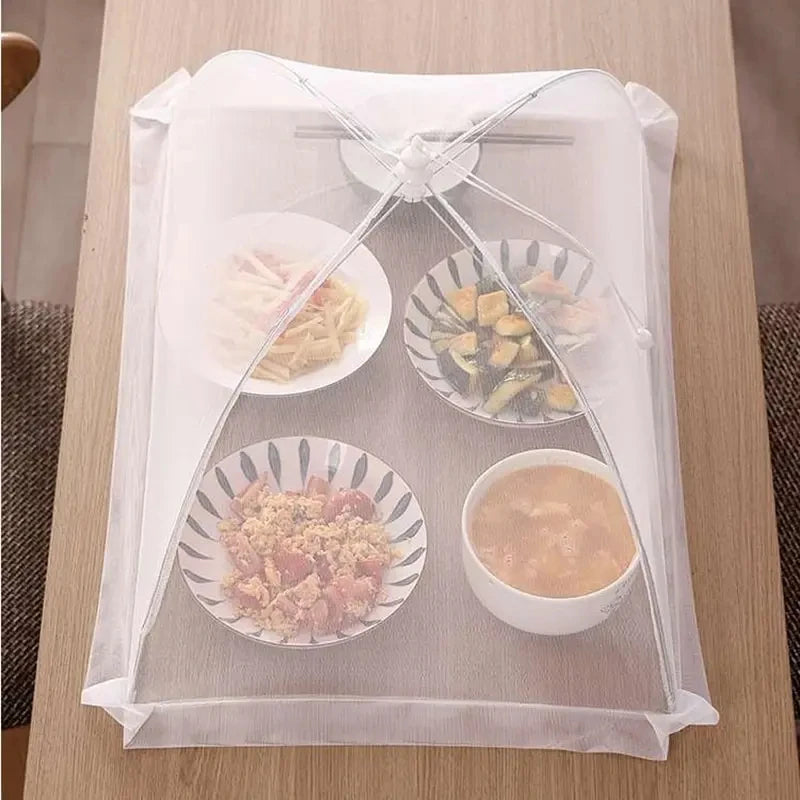 Couverture alimentaire en maille pliable et lavable, couverture de Tables anti-insectes, couvre-vaisselle de protection, accessoires de rangement de cuisine à domicile
