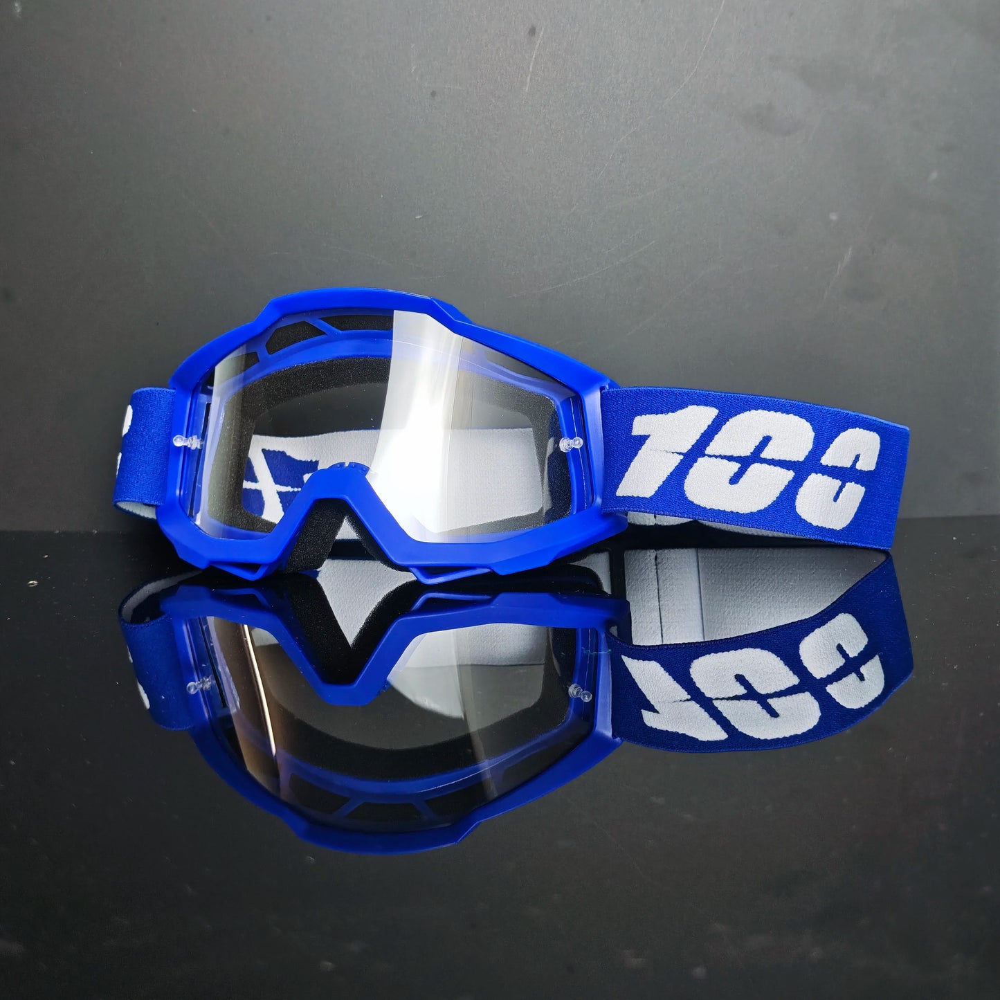 100 gafas de moto, lentes de carreras antipolvo a prueba de viento para hombres y mujeres, motocross, ciclismo, esquí al aire libre, gafas de bicicleta de cross