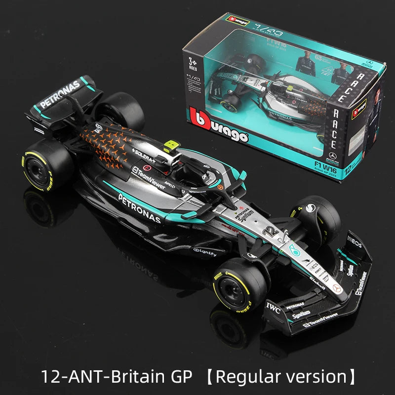 Modèle réduit F1 1:43 métal moulé sous pression 2025 — voiture de course, collection, jouet