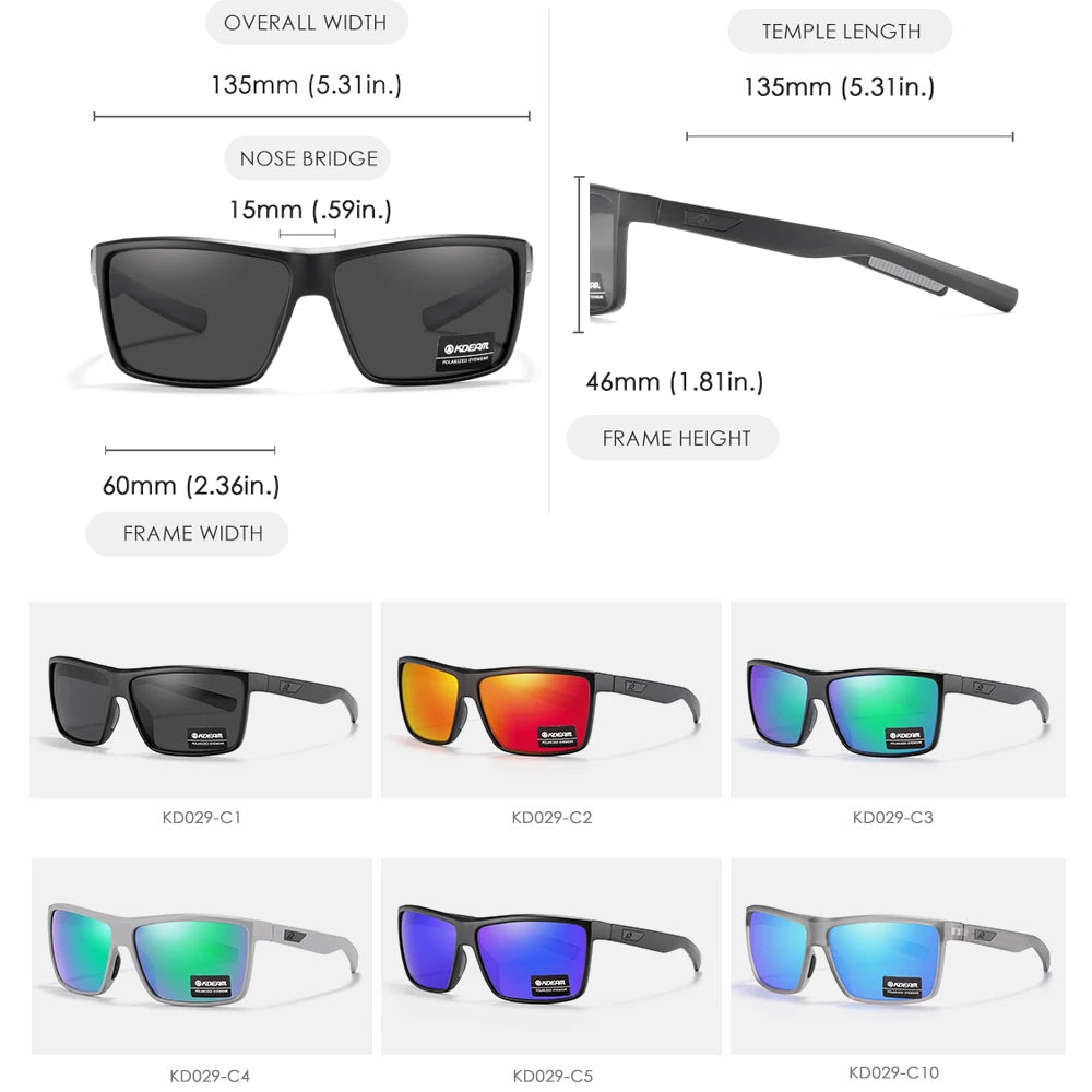 Lunettes de soleil résistantes aux rayures — verres polarisés, protection UV400, sport et loisirs