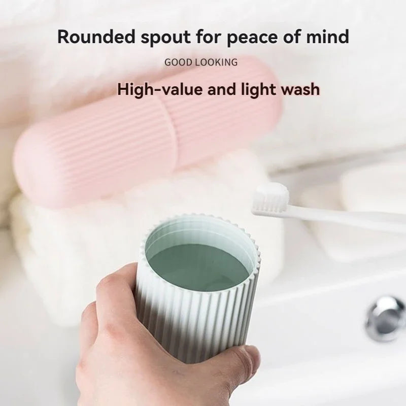 Estuche protector portátil para cepillo de dientes y pasta dental, soporte de viaje, caja de almacenamiento para acampar, protege el cepillo de dientes y la pasta dental de la suciedad y los daños