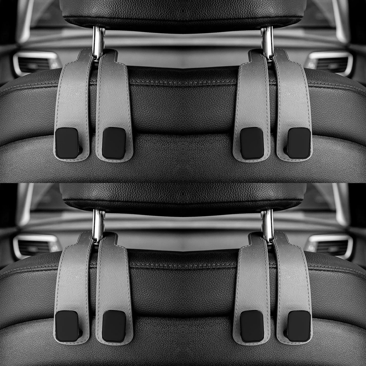 Ganchos para reposacabezas de coche, colgador para bolsos, organizador de respaldo de asiento, clips de sujeción automática, ganchos para coche St