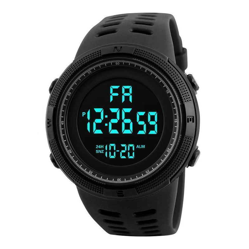 Montre Numérique Militaire Multifonction Homme — Lumineux Étudiant Sport