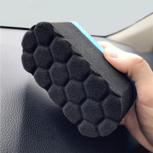 2 Pieces Car Wash Sponge, Car Cleaning Tools, Car Care Wax Foam Polishing Pad, Car Detail Wax, Car Polishers