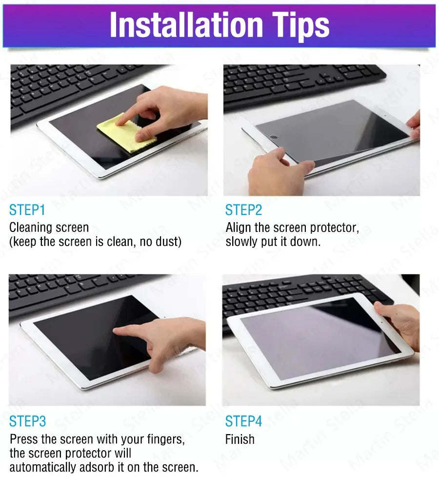 Protecteur d'écran en verre trempé pour tablette 10-11 pouces — 2 pièces, compatible Tab M10 Plus, M11, P11 Pro