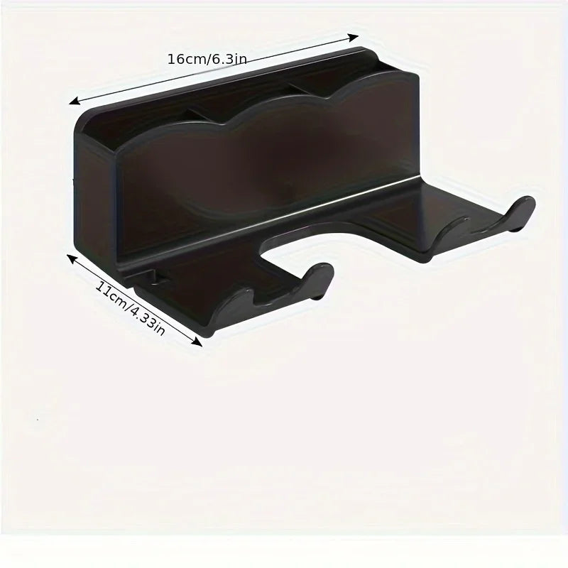 Support de rangement pour sèche-cheveux, support mural de salle de bains Non perforé, stockage de conduit d'air de salle de bains 1 pièce