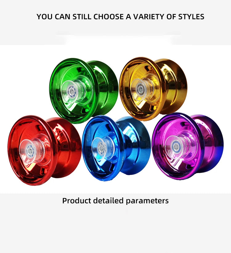 Balle Yoyo professionnelle en aluminium et métal — enfants, débutants, compétitif, adultes, accessoires