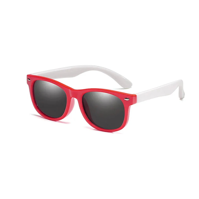 RUISIMO Gafas de sol polarizadas TR90 para niños y niñas, gafas de sol de silicona, gafas de seguridad, regalo para niños, bebés, gafas UV400