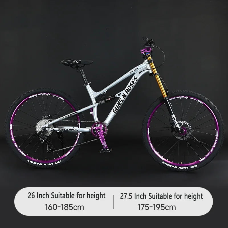 VTT Descente Suspension Souple 27,5 Pouces — 10 Vitesses Suspension Pneumatique Frein Huile