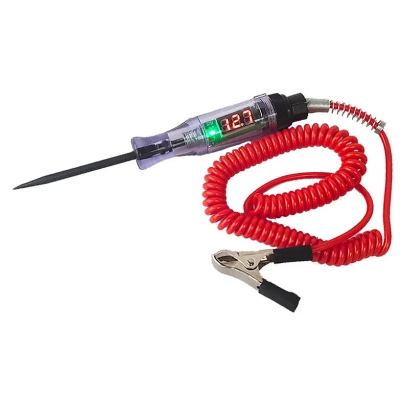Car and Truck Voltage Circuit Tester, 6V 12V 24V, Automotive Diagnostic Probe, Test Pen, Bulb, Electrical Measurement Pen, Repair Tools