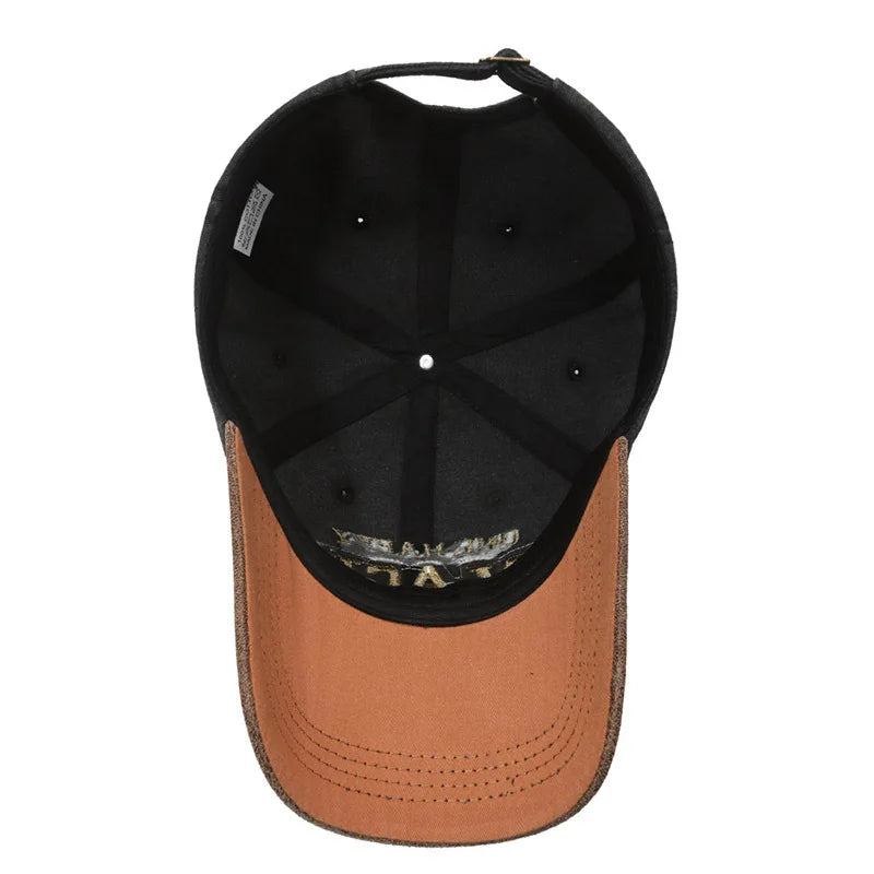 Gorra de béisbol FS Green Brown Letter para hombres, gorra snapback de hip-hop para mujeres, gorra vintage de camionero callejero, gorra de golf de moda